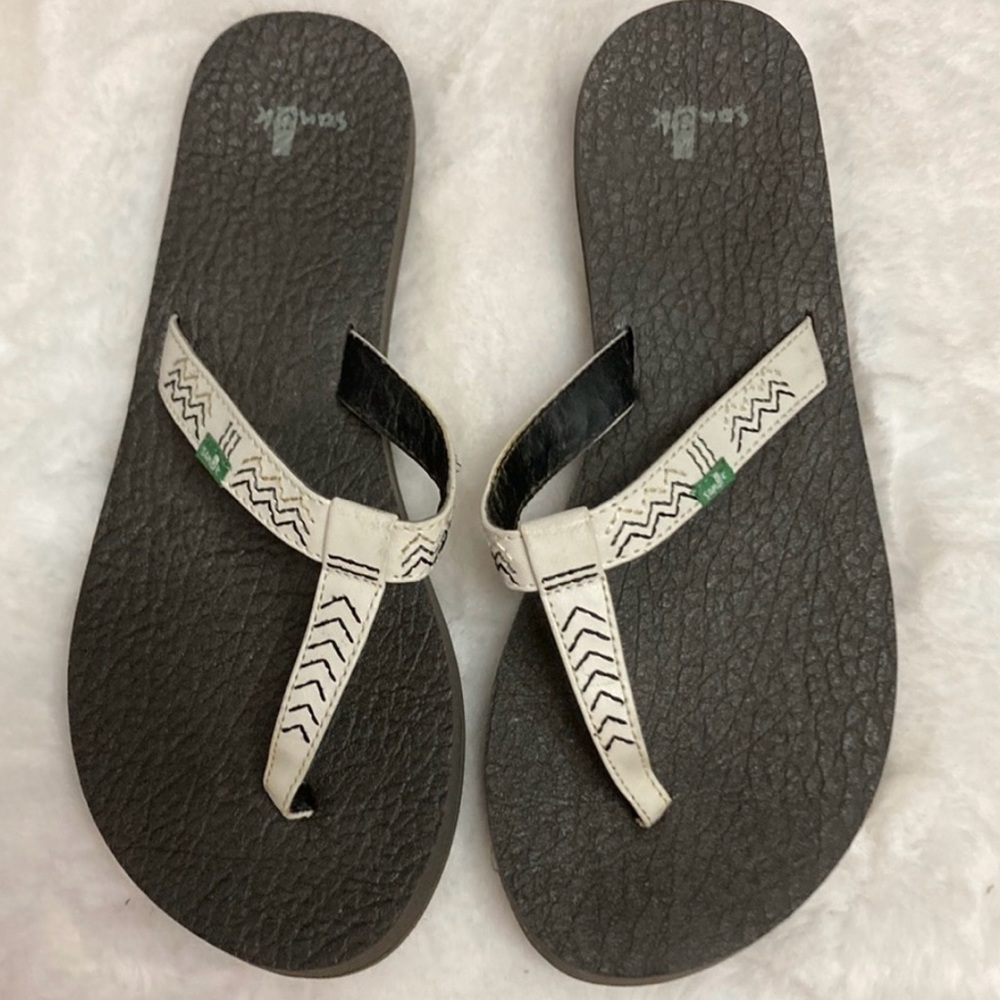 Stylish Black and White Sandals